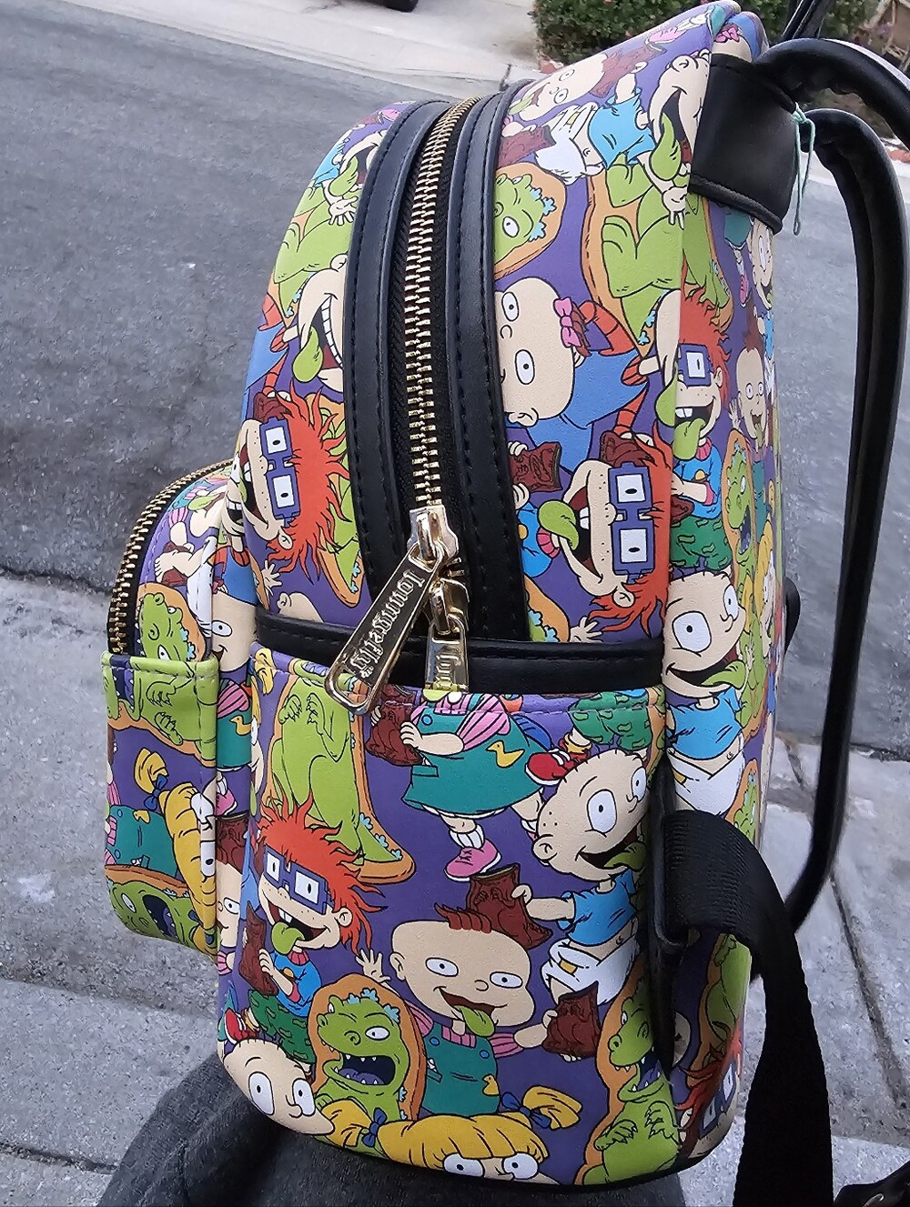Loungefly Purple Rugrats Character Mini Backpack - Picture 3 of 4
